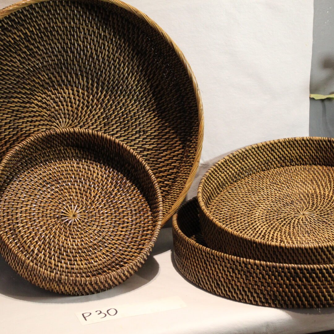 Bandeja de Rattan Natural P30