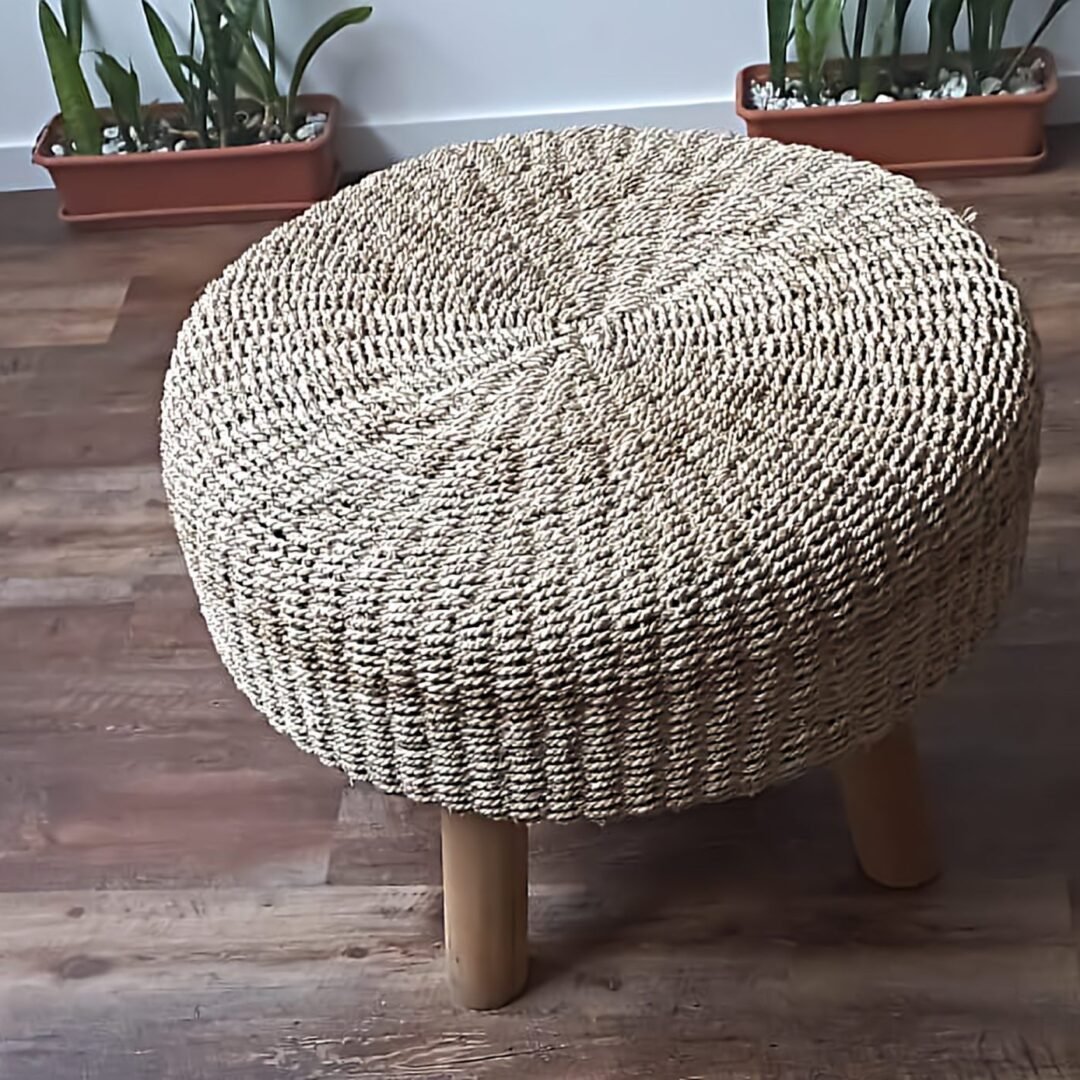 Mesa Ratona De Fibras De Seagrass Petitenget