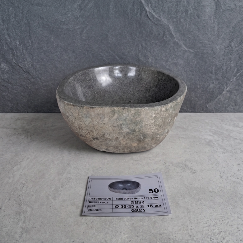 Bacha Piedra De Río De Indonesia Chica 50ch