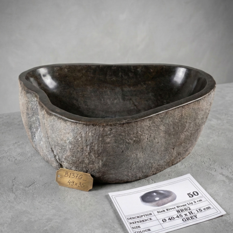 Bacha Piedra de Río de Indonesia Grande 50gr