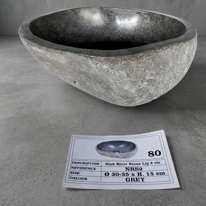 Bacha Piedra De Río De Indonesia Chica 80ch