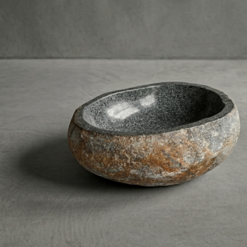 Bacha Piedra De Río De Indonesia Grande 53ch