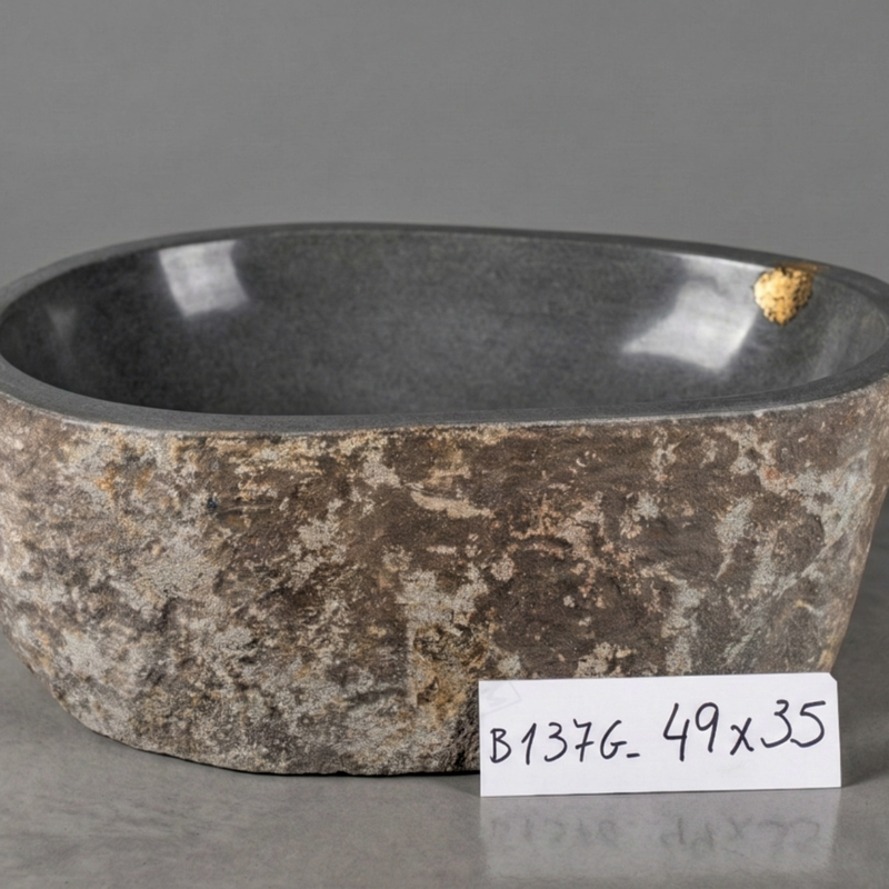 Bacha Piedra De Río De Indonesia Grande 137gr