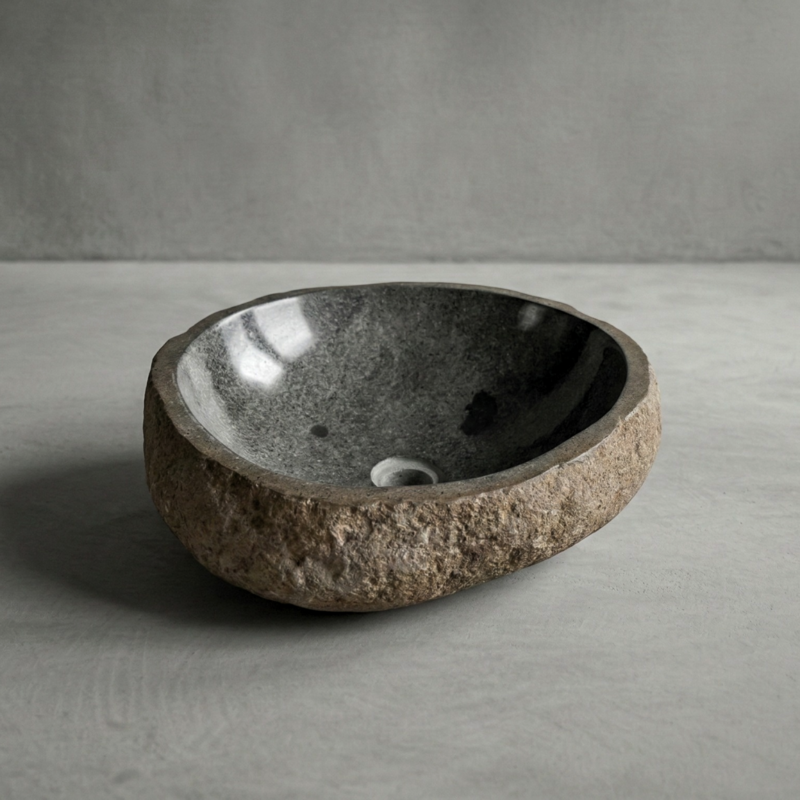 Bacha de piedra de Río de Indonesia Grande 30gr