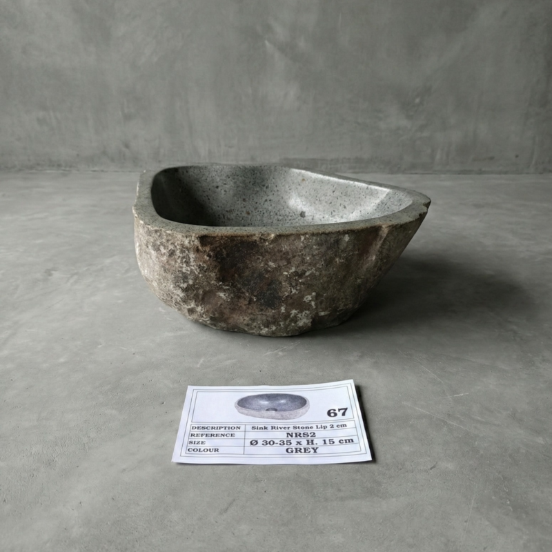 Bacha Piedra De Río De Indonesia Chica 67Ch