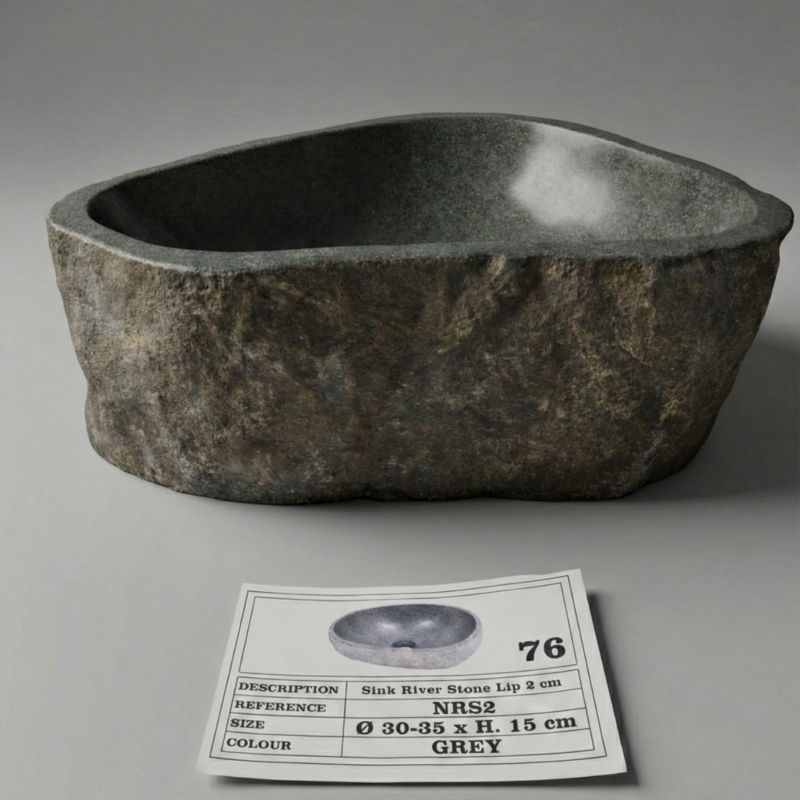 Bacha de piedra de Río de Indonesia 076 ch