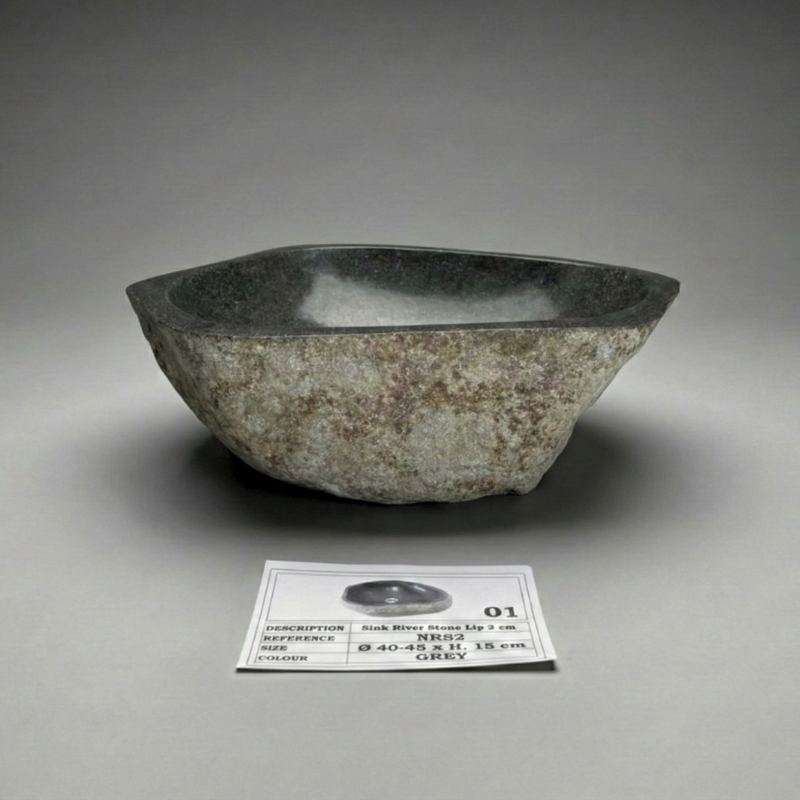 Bacha Piedra De Río De Indonesia Grande 01 gr