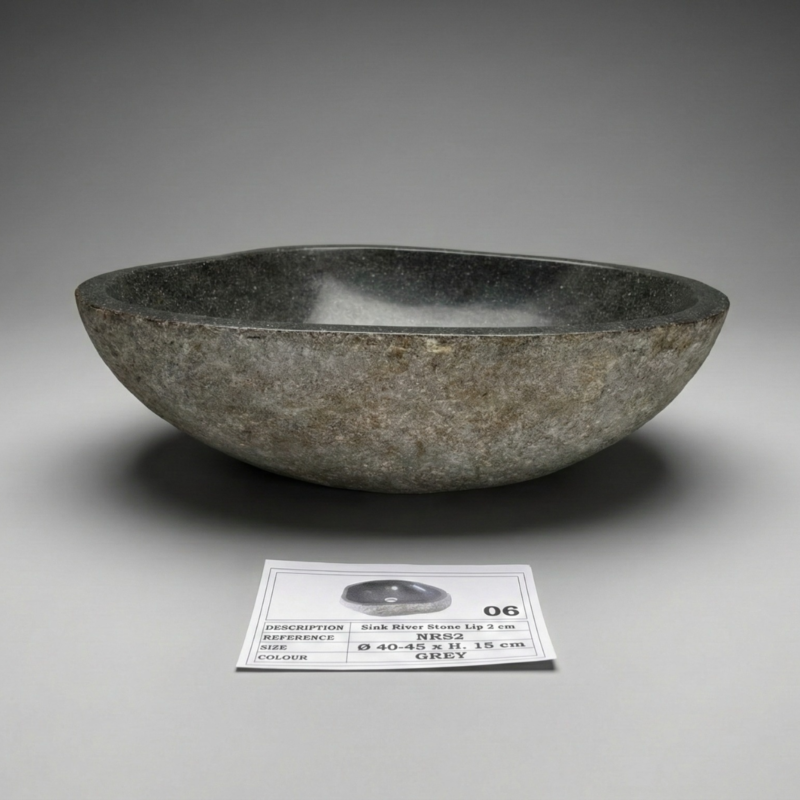 Bacha Piedra De Río De Indonesia Grande 06gr