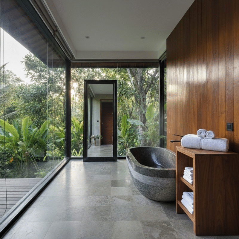 Bañera de Marmol y Piedra natural Sumatra