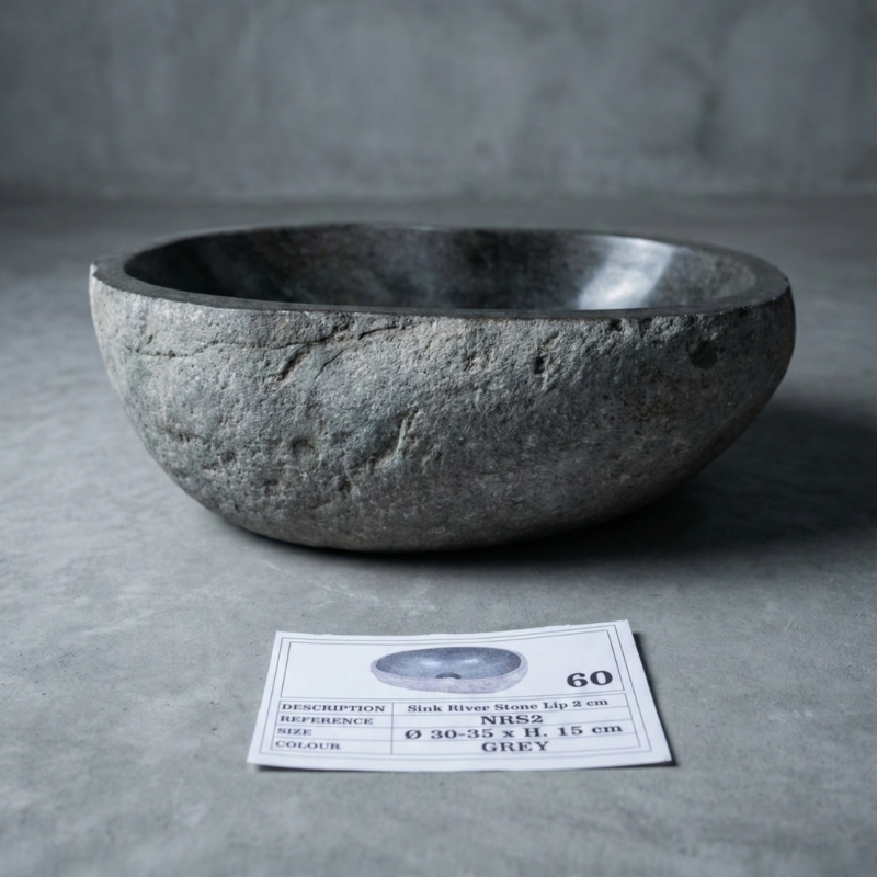 Bacha Piedra de Río de Indonesia Chica 60ch