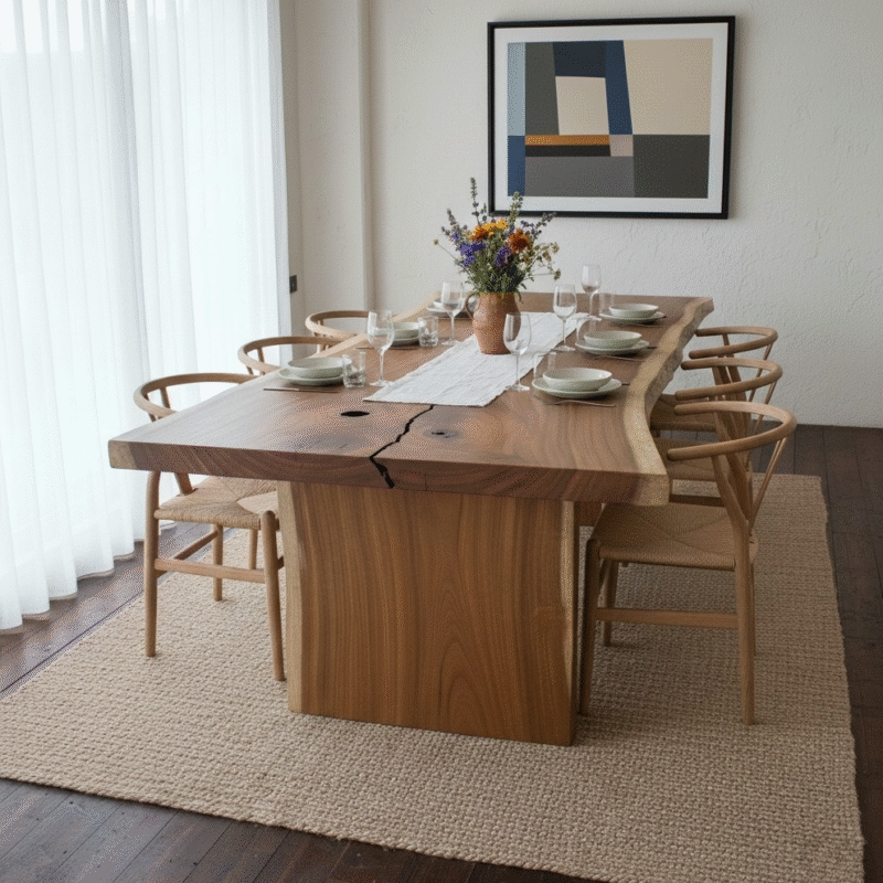 Mesa De Comedor De Madera Suar Komodo E – 230 Cm X 91cm