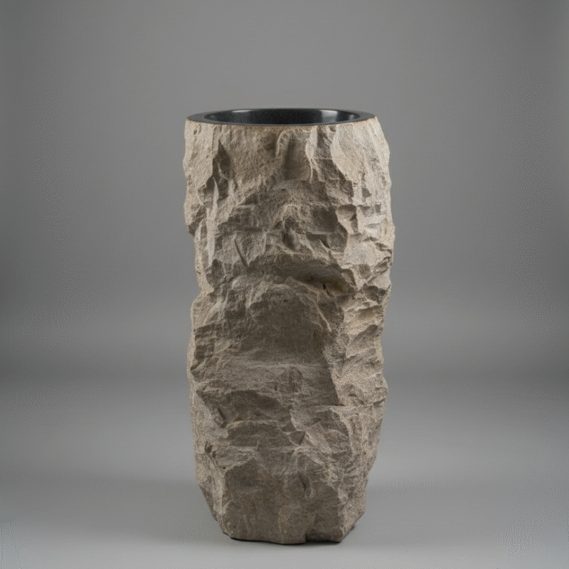 Bacha Pedestal Marble Erosion N°03