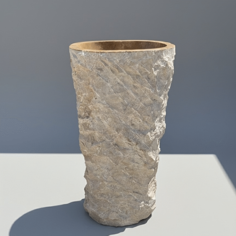 Bacha Pedestal Marble Erosion N°06