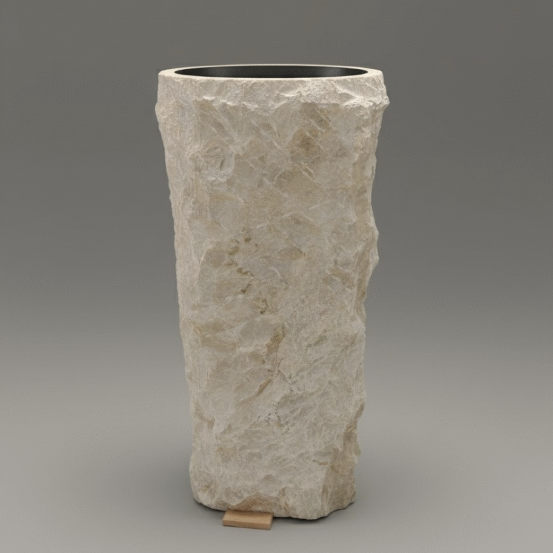 Bacha Pedestal Marble Erosion N°05