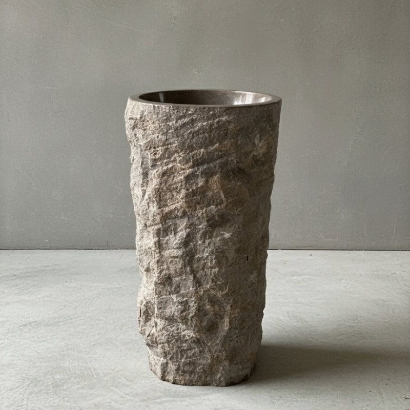 Bacha Pedestal Marble Erosion N°01