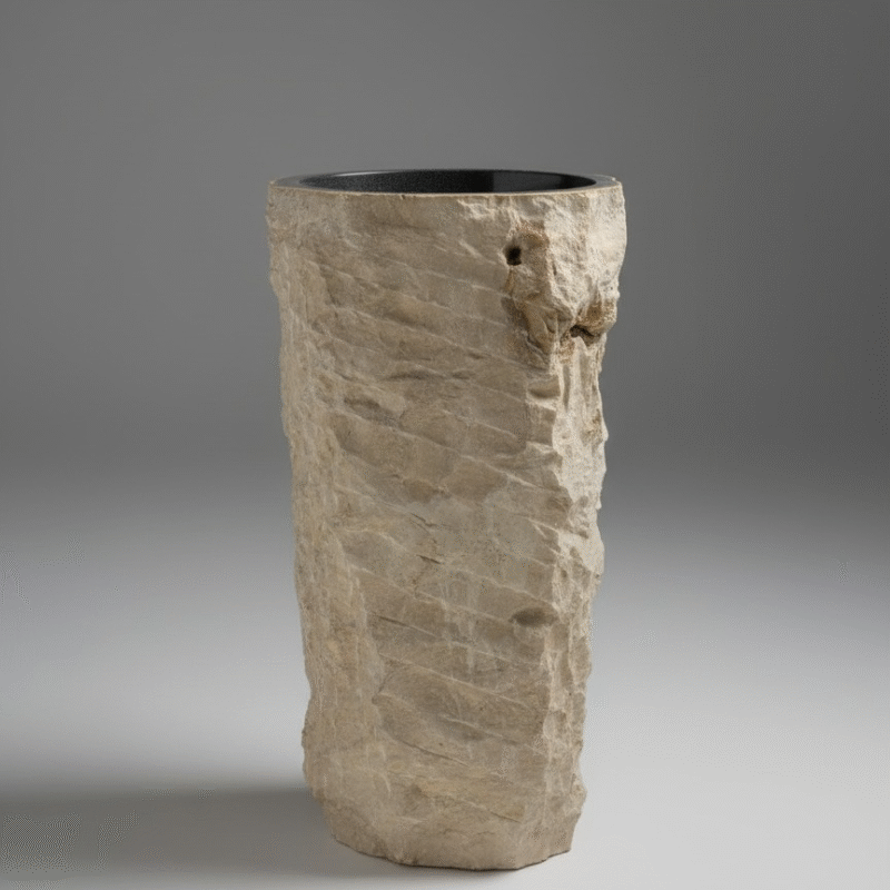 Bacha Pedestal Marble Erosion N°04