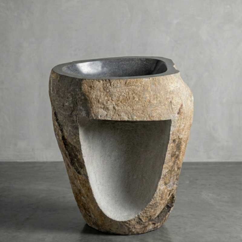 Bacha Pedestal de Piedra Natural N°40