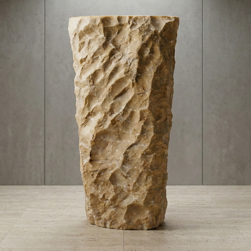 Bacha Pedestal Marble Erosion N°08