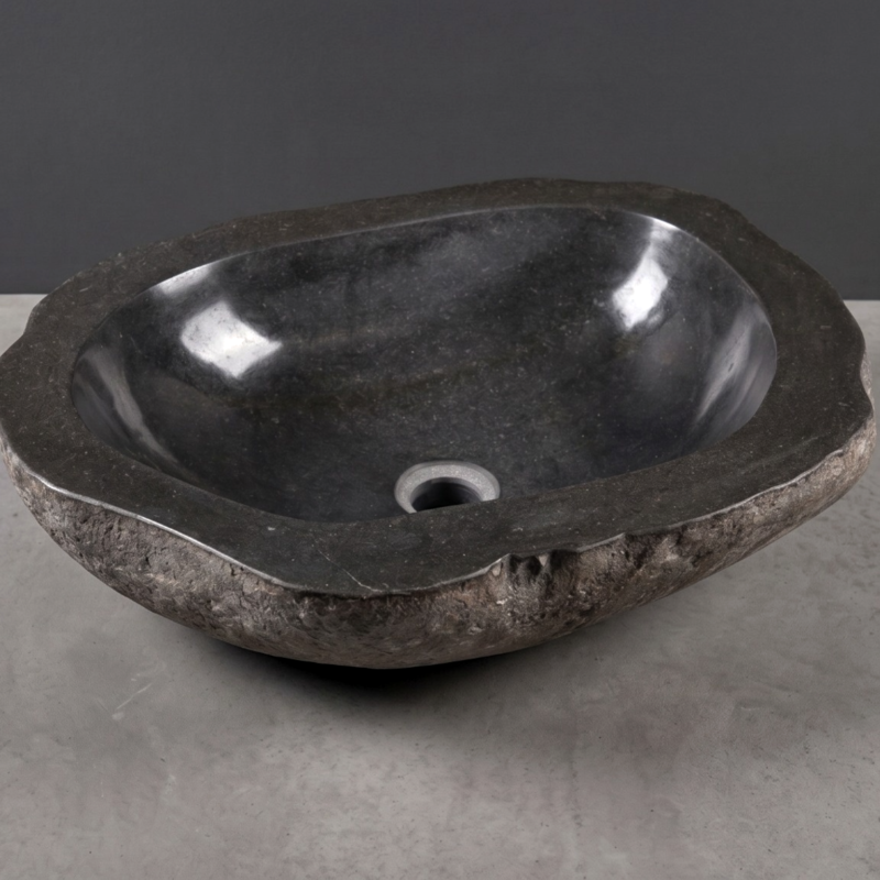 Bacha Piedra De Río De Indonesia Grande 24GR