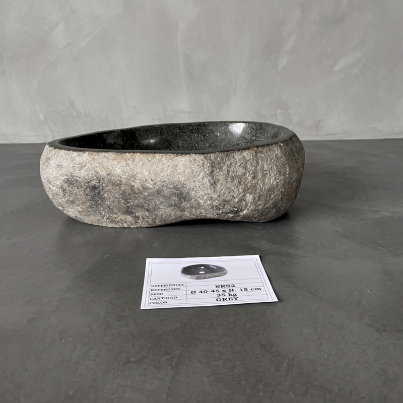Bacha Piedra De Río De Indonesia Grande 02GR